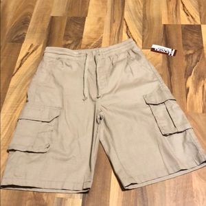 OPEN TRAIL boys khaki cargo shorts